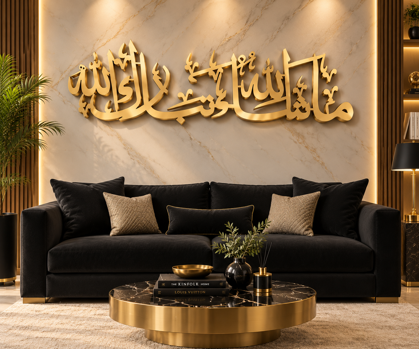 Mashallah Tabarakallah Islamic Wall Art – Arabic Calligraphy Home Decor